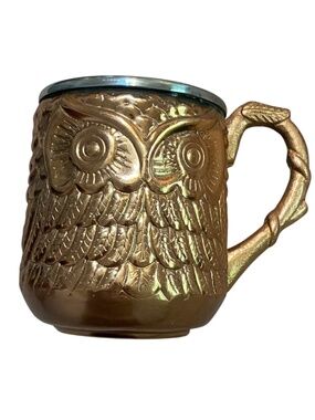 Pier 1 Moscow Mule Copper Owl Mug.